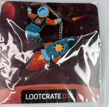 2019 Astronaut Rocket Ship Enamel Pin from Loot Vintage Pin Lapel Hat Pin 26