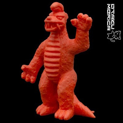 Plex Marukoshi Black King (Orange) - VIntage Ultraman Kaiju Keshigomu 2in