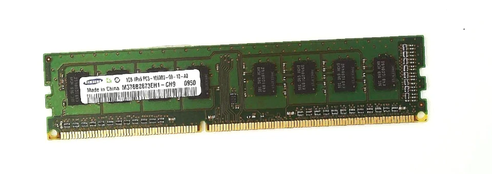 Samsung 🔧 2x 1GB DDR3-1333 PC3-10600U DIMM Desktop RAM 🟥 ☆ - Image 2 of 3