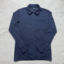 Only & Sons Overshirt Mens Large Navy Blue Fu...