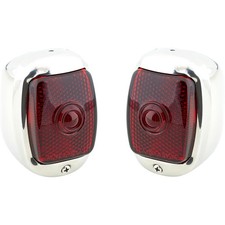 Red Tail Light Assembly Left And Right Pair Fits 1937-1938 Chevy
