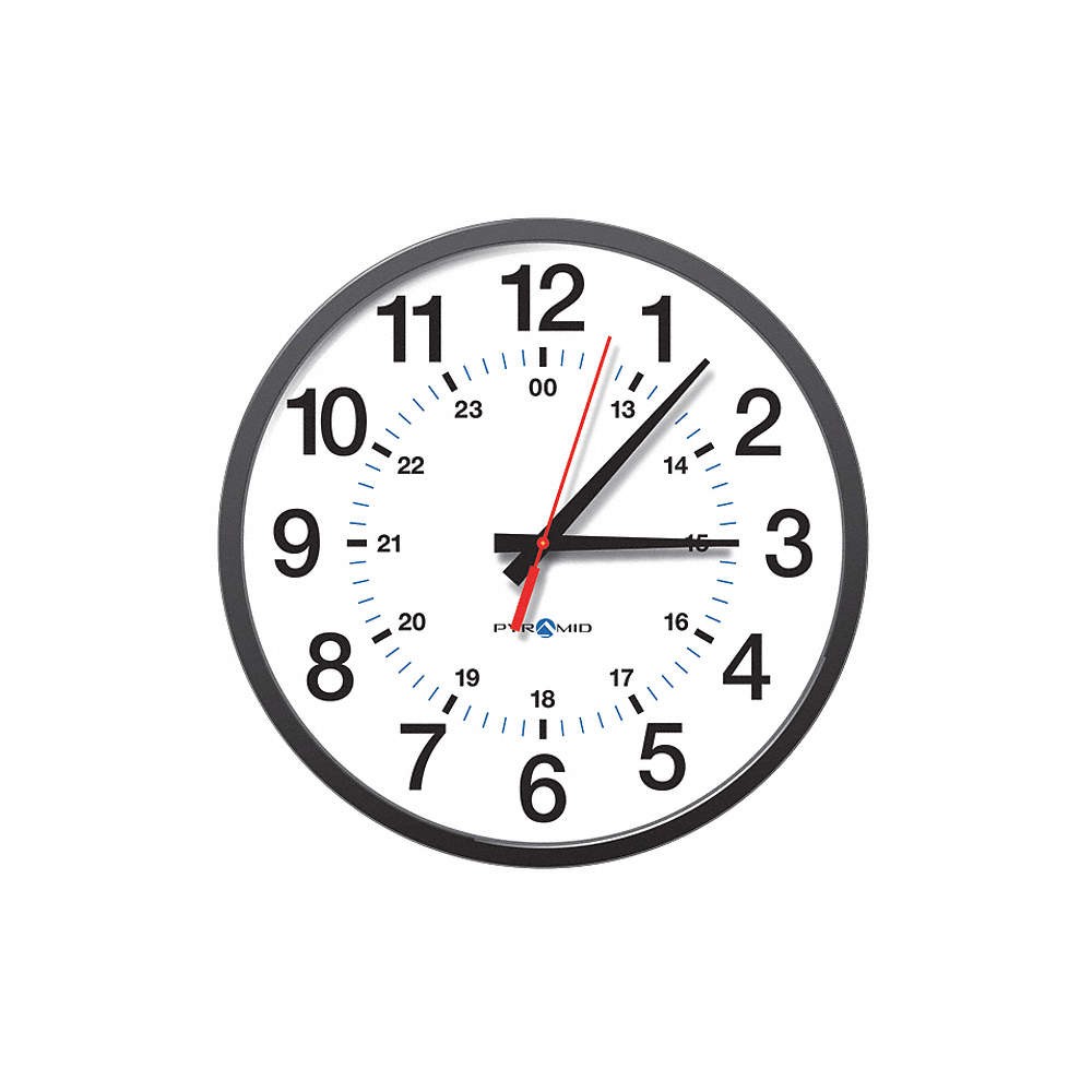 PYRAMID 9A13DG Synchronized Analog Clock,13