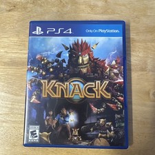 Knack - Ps4 (Sony PlayStation 4, 2013) Game & Case - Tested, Working, Clean! 