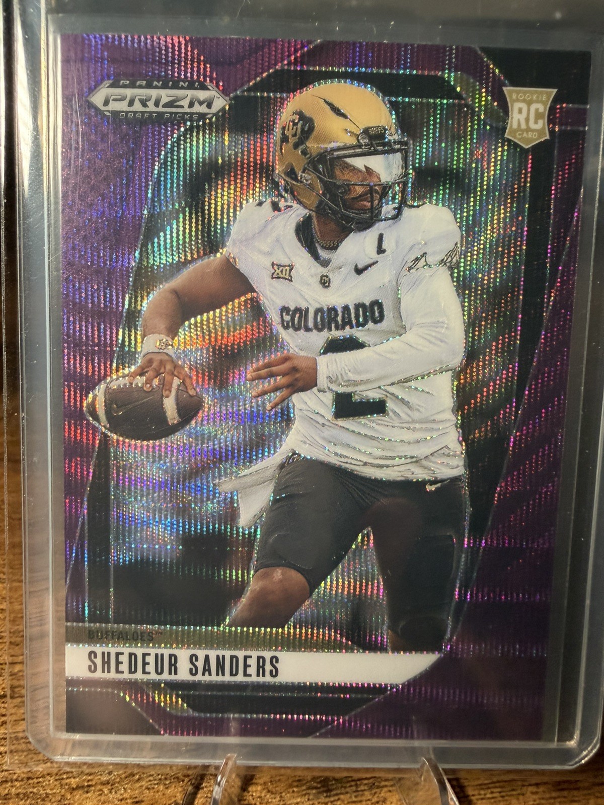 2025 Panini Prizm Draft Picks Shedeur Sanders Purple Wave RC #19 Rookie💎💥