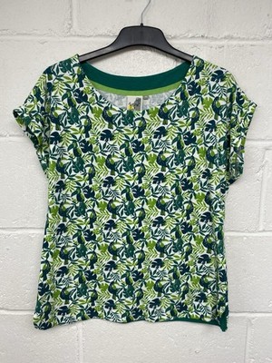 T-Shirt Weird Fish grün bunt kurzarm 100 % Bio-Baumwolle UK14 PD