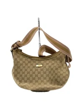GUCCI shoulder bag bag_GG canvas Brown total pattern Used