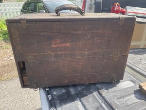 Black & Decker Valve Grinder Original Wood Toolbox Holder Chest 1930s