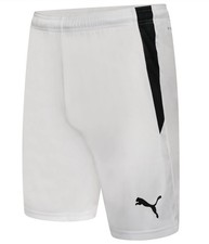Image of Puma Liga Shorts X3 White/Black, white/Blue, White/Green, Size XL
