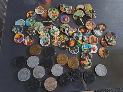 POWER RANGERS Caps 1994 Pog Slammers Chips Pogs 90er Retro Vintage