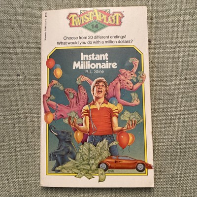 Rare Twist-a-Plot  #14: Instant Millionaire CYOA Adventure Gamebook 1984 PB