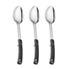 3 Pcs Large Serving Spoons for Buffet, Stainless Steel Serving Spoons, 13 inc...