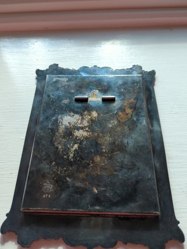 Sheffield Paul Revere Silver Co. Boston 475 Ornate Picture Frame Read Vintage - Picture 11 of 19