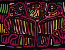 Mola tradicional multicolor para asuntos familiares