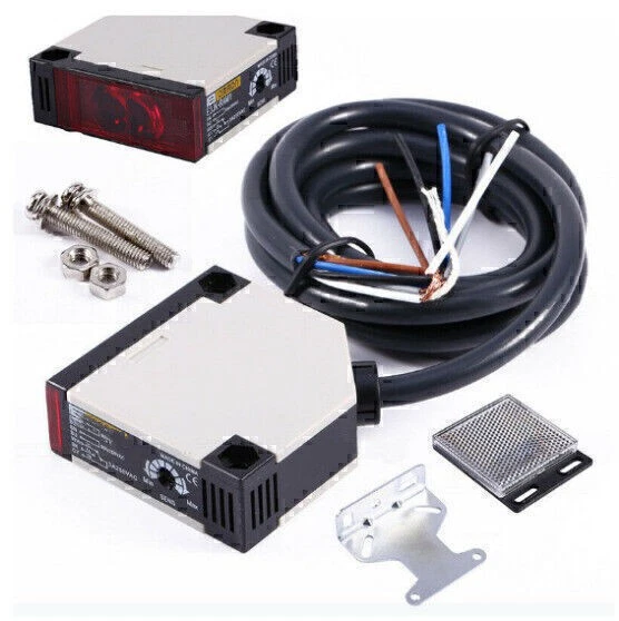 Lichtschranke Widerschein Reflexlichtschranke Sensor E3JK-R4M1 AC90-250V 3A DHL - Bild 2 von 4