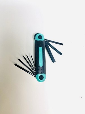 8 in 1 Folding Allen & Torx Key Set Metric Hex Tamper Proof Star Wrench