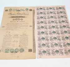 Wertpapier Pfandbrief alt Ungarn 2000 Kronen Magyar F&ouml;ldhitel Int&eacute;zel Z&aacute;loglev&eacute;l