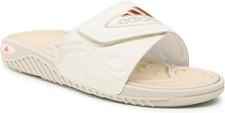 UK Taille 8 - adidas reptossage slides tongs vacances plage blanc cassé crème