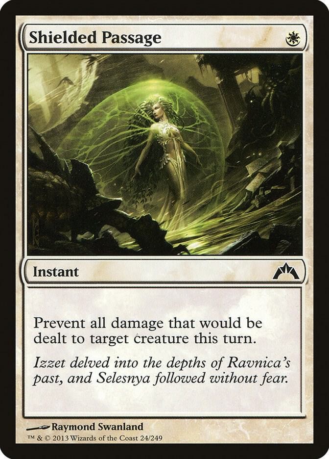 Shielded Passage 24 Common Gatecrash Magic: The Gathering Lightly Played