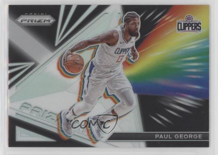2021-22 Panini Prizm Prizmatic Silver Prizm Paul George #13 lw9