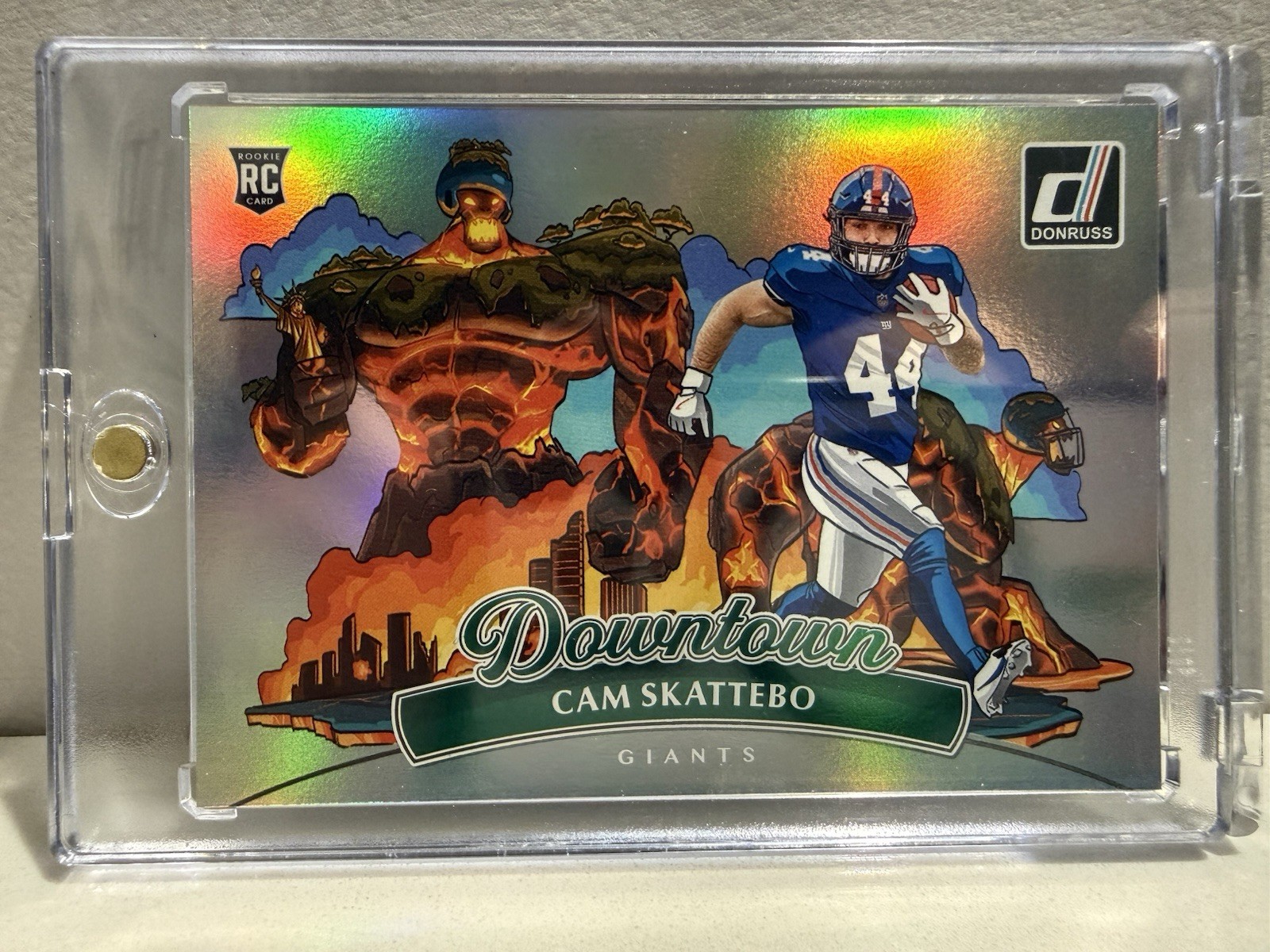 2025 Donruss Cam Skattebo Horizontal Downtown RC