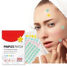 200 Pieces Acne Patches Party Stickers Heart-shaped Stickers Star Decorative Sti