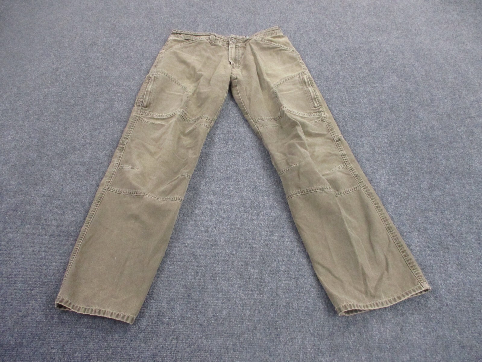 Kuhl Pants Adult 32 X 34 Canvas Flex Knee Hiking Outdoors Straight Climbing Mens