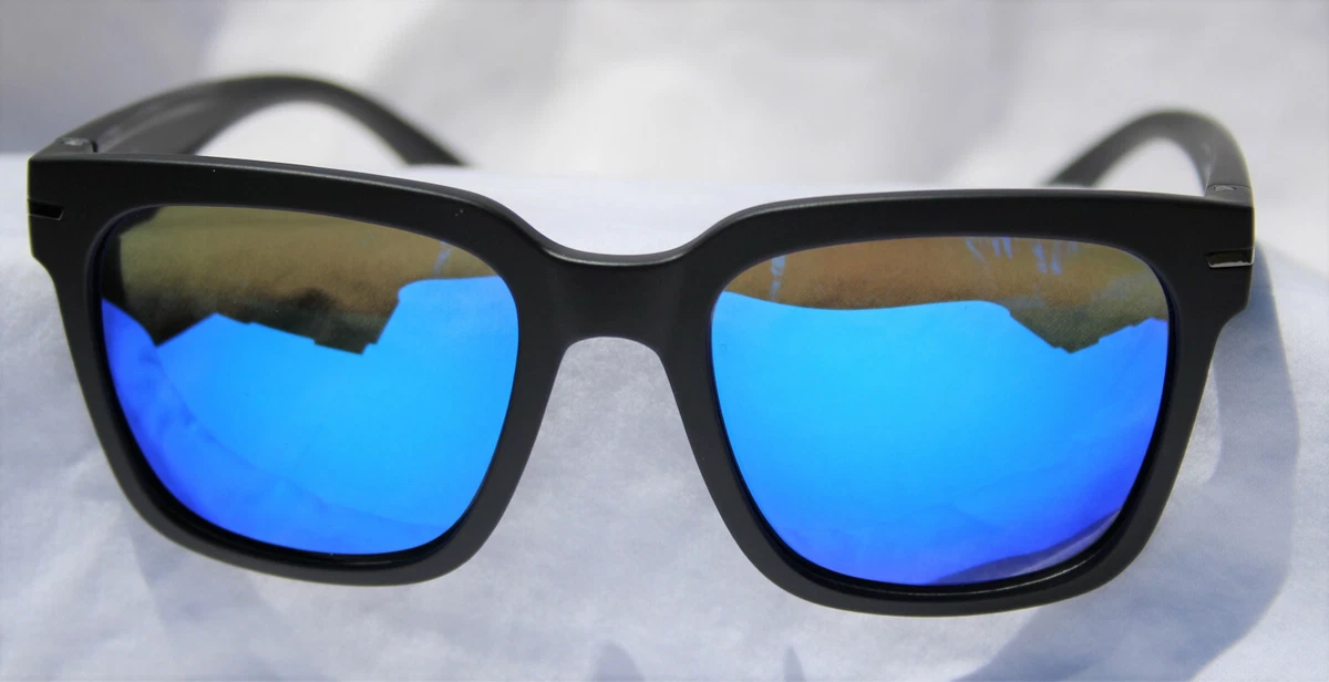 Hoven Merit Sunglasses Matte Black Tahoe Blue Polar 71 0272