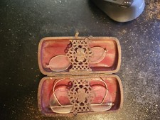 Antique Spectacles in leather spring loaded case