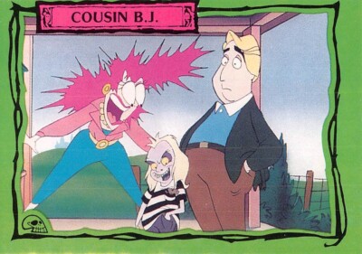 Beetlejuice 1990 Trading Card #95 Cousin B.J