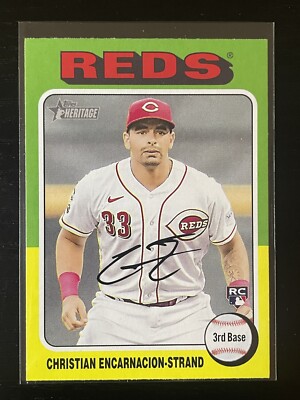 2024 Topps Heritage Christian Encarnacion-Strand Rookie Card RC Reds #182