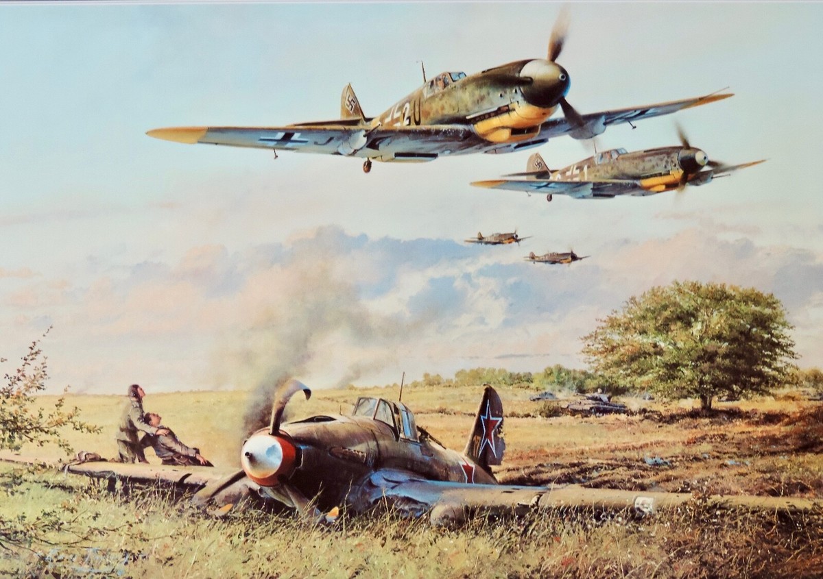 Robert Taylor - Hartmann Tribute - A/P - Flying Aces Print - MINT