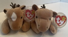  2 TY Beanie Babies 4008 DERBY the Horse 1995