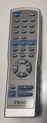 Genuine TEAC RC-872 Stereo Audio Tuner Tape CD Player OEM Remote Control Unit
