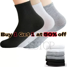 Lot 12 Pairs Mens Womens Ankle/Quarter Crew Socks Sport Casual Cotton Socks US