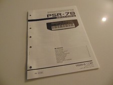 Yamaha Portatone PSR-78 Keyboard Service Repair Shop Manual Schematics Parts