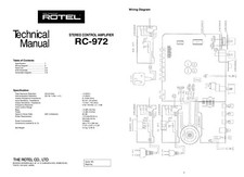 Service Manuel D'Instructions pour Rotel RC-972