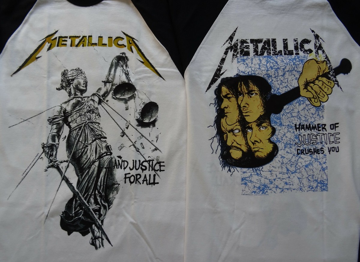 Metallica Longsleeve T-Shirt And Justice For All Men's White/Black