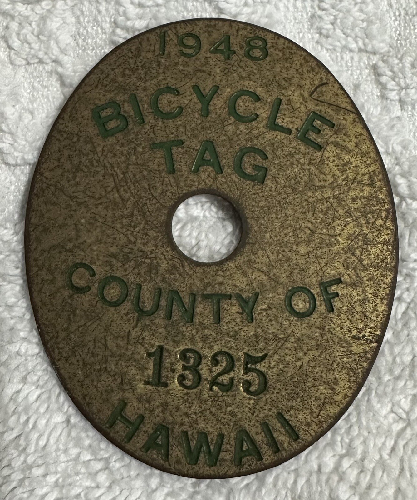 hawaii bicycle tag 1948 County Of Hawaii 1325 eBay