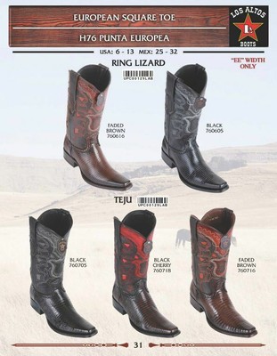 ring lizard boots