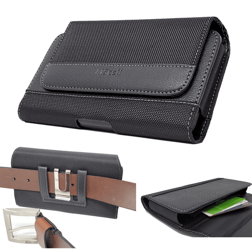 Cell Phone Carrying Case Pouch Metal Clip Holster For Phone with Bulky Cover on - Picture 1 of 10