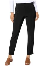 Attitudes by Renee Women's Euro Knit Ankle Pant Black