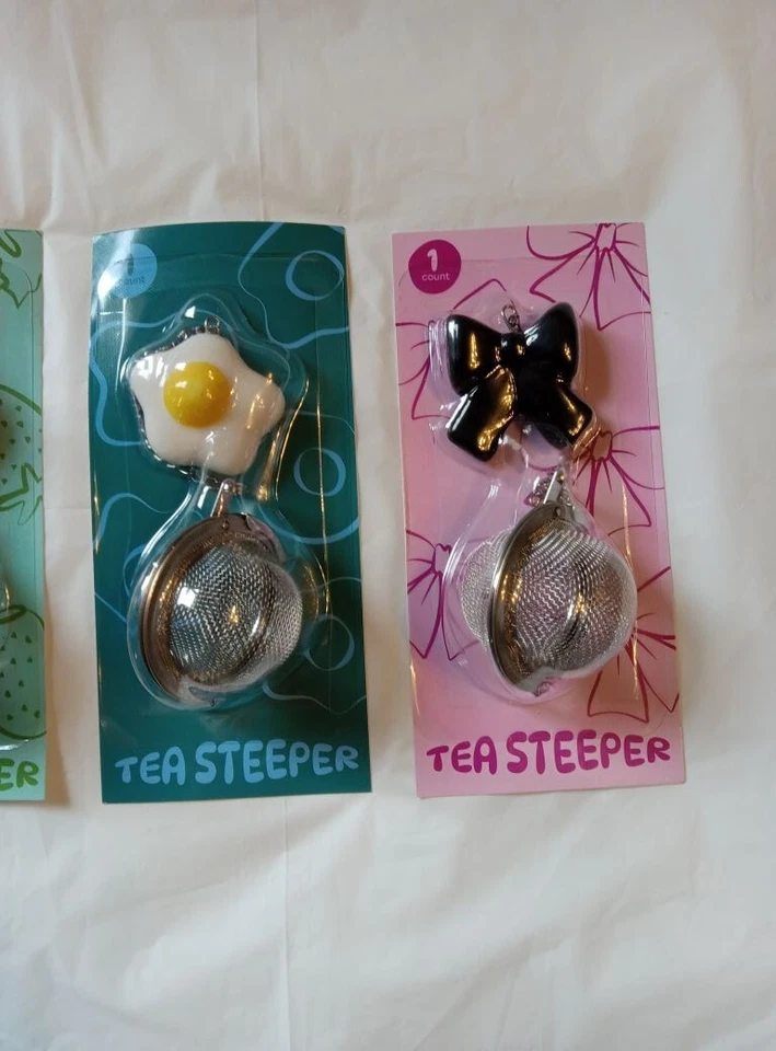 Lindo infusor de té - empinado de té de hojas sueltas, accesorios de té, 4 difusores de té Foto 3 de 4