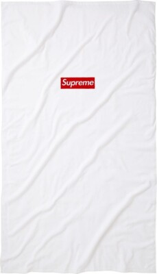 Supreme Box Logo Beach Towel Red 2014SS 20th Anniversary | eBay