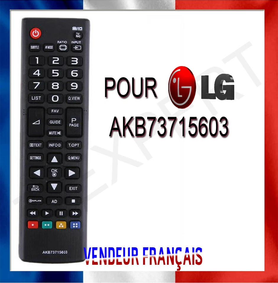 AKB73715603 Télécommande de remplacement pour LG AKB73715603 - Photo 1/1