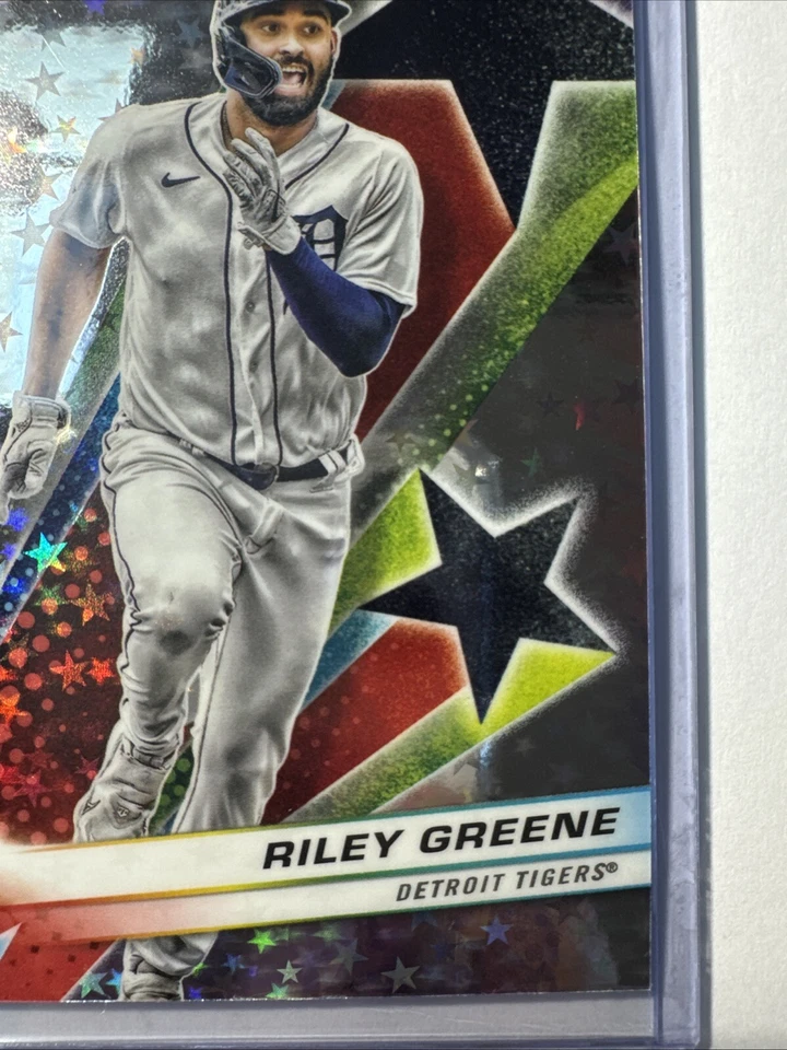 RILEY GREENE 2024 Topps Chrome Cosmic STARFRACTOR SSP CASE HIT #SF-79 Tigers - Image 4 of 4