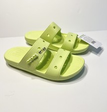 New Crocs Classic Sandals Slides Mens Size 11 Lime Zest Relaxed Fit 206761-3U4