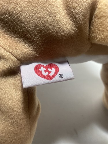 TY Pillow Pals Plush Bruiser the Bulldog 14.5” Stuffed Animal 1996 Toy Dog w/Tag - Picture 5 of 9