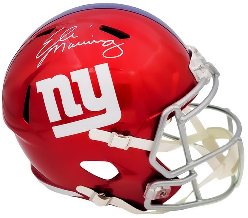 ELI MANNING AUTOGRAPHED GIANTS FLASH 