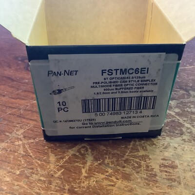 Panduit FSTMC6EI Opticam ST Simplex OM1 Multimode 62.5 Fiber Connector(10pcs)