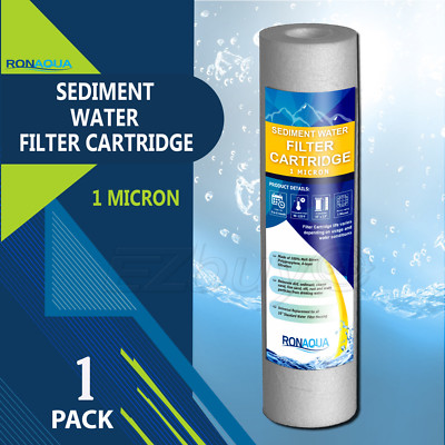 Sediment 1 Micron Water Filter Cartridge 2.5'' x 10'' for Reverse Osmosis 
